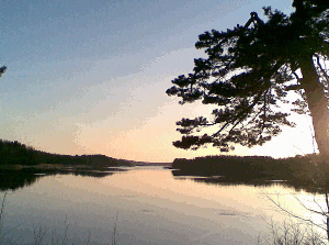 Sauna view in Finland.